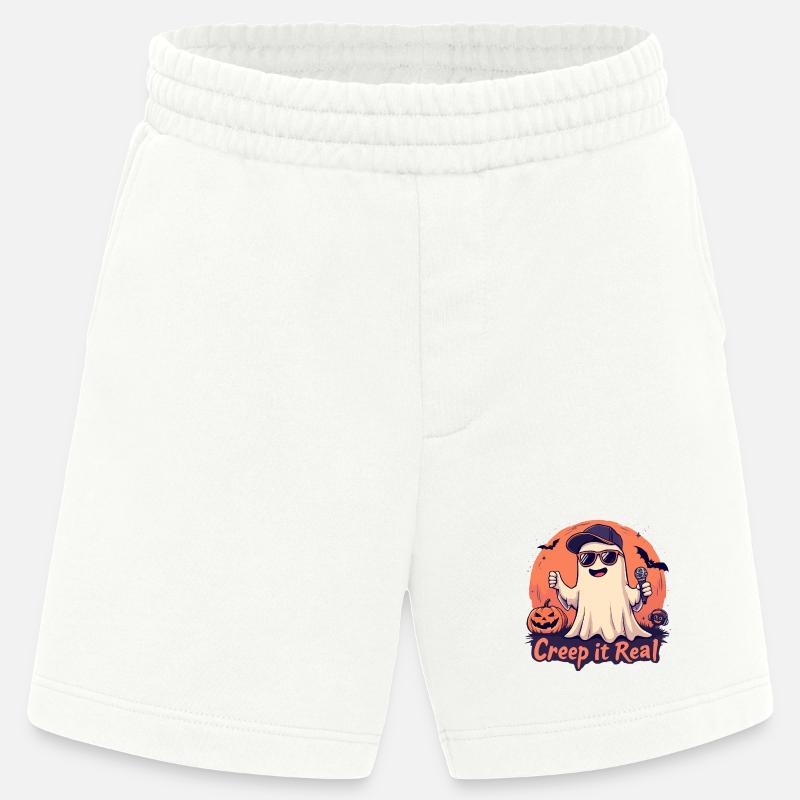 Creep It Real Ghost avec micro - Short bio épais fabriqué en UE - OFF WHITE