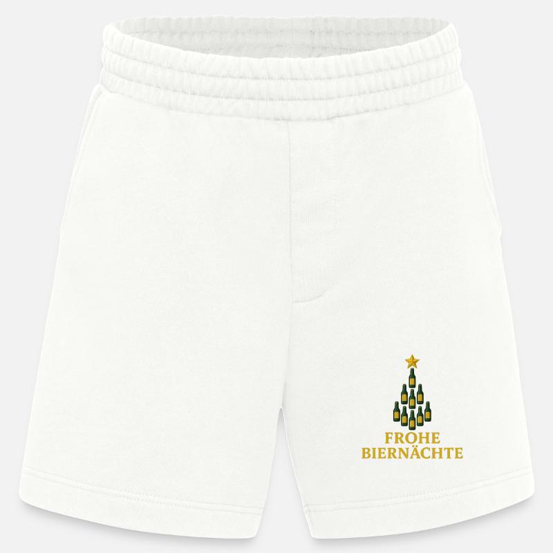 Frohe Biernächte Bier Weihnachtsbaum - Heavyweight Shorts - made by SPREAD  - OFF WHITE