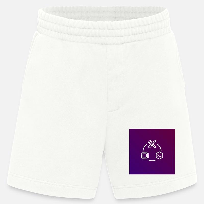 Outil de code de puce TechKreis - Short bio épais fabriqué en UE - OFF WHITE