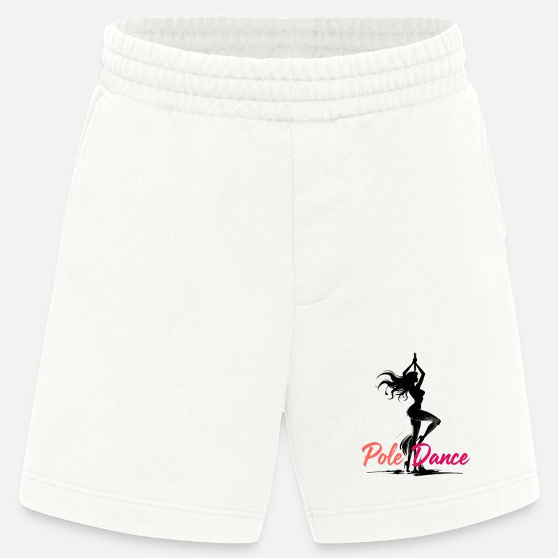 Pole Dance Poledancerin ästhetisch Geschenk - Heavyweight Shorts - made by SPREAD  - OFF WHITE
