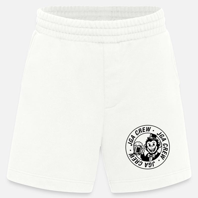Jga Crew Affe Junggesellenabschied - Heavyweight Shorts - made by SPREAD  - OFF WHITE
