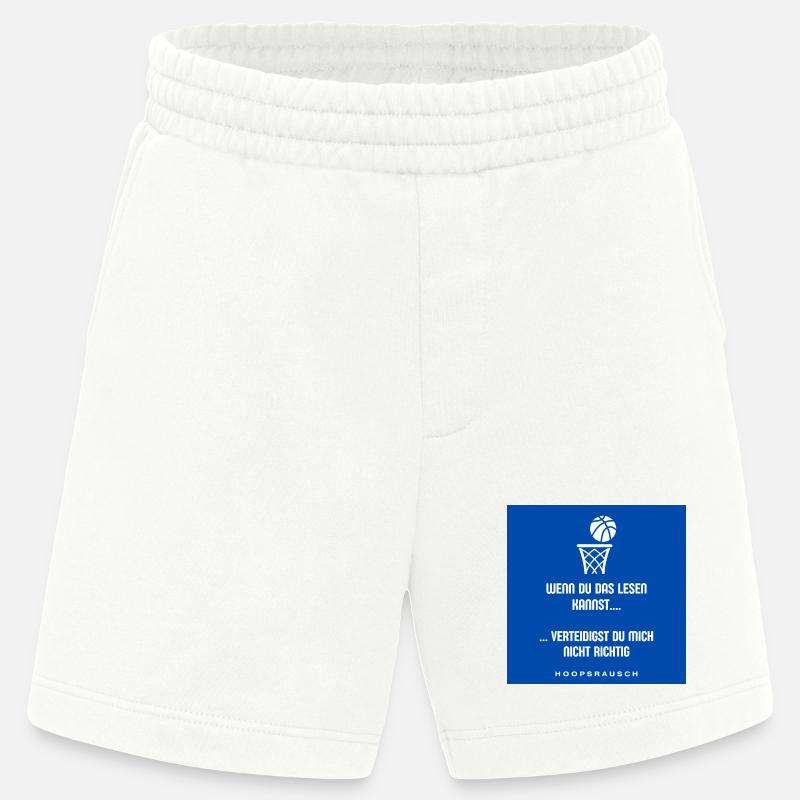 Lesen oder Verteidigen Spruch Hoopsrausch - Heavyweight Shorts - made by SPREAD  - OFF WHITE