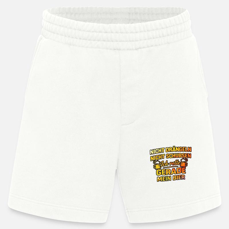 Rette mein bier - Heavyweight Shorts - made by SPREAD  - OFF WHITE