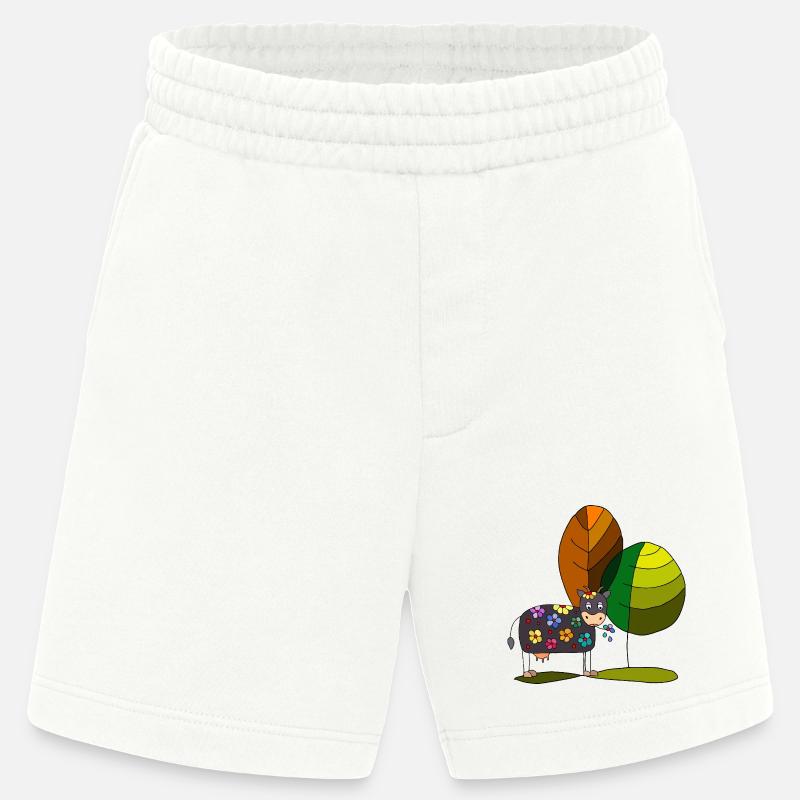 Cow - Heavyweight Shorts - made by SPREAD  - OFF WHITE