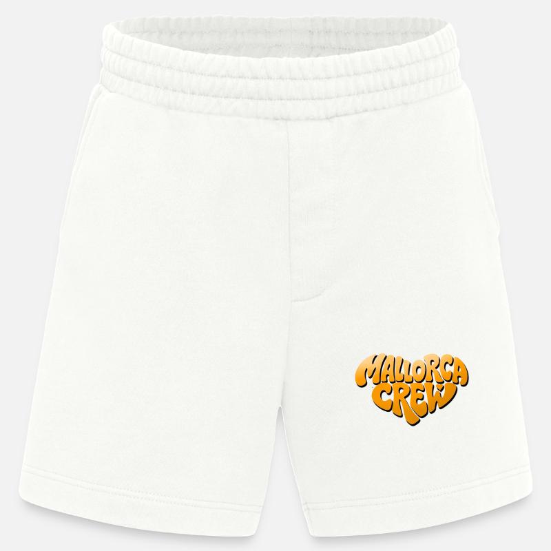 Mallorca Crew Bubble Logo - Heavyweight Shorts - made by SPREAD  - OFF WHITE
