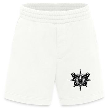 Kosmischer Schmetterlingskompass - Heavyweight Shorts - made by SPREAD  - OFF WHITE - Vorne