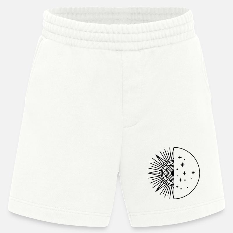 Soleil Lune - Short bio épais fabriqué en UE - OFF WHITE