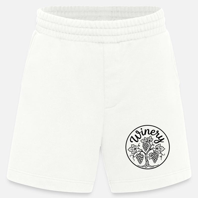 Vignoble - Short bio épais fabriqué en UE - OFF WHITE