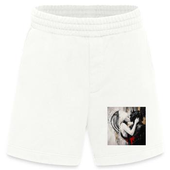 Licht trifft Schatten Liebespaar - Heavyweight Shorts - made by SPREAD  - OFF WHITE - Vorne