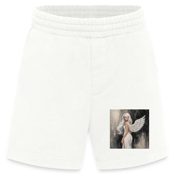Himmelsengel in Weiß - Heavyweight Shorts - made by SPREAD  - OFF WHITE - Vorne