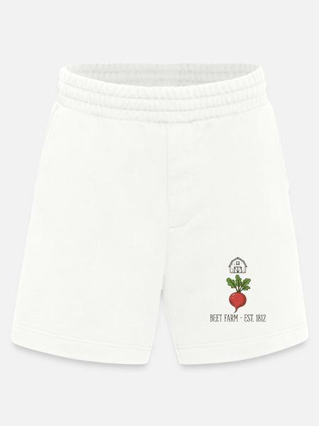 Büro-Humor – Rübenfarm - Heavyweight Shorts - made by SPREAD - OFF WHITE