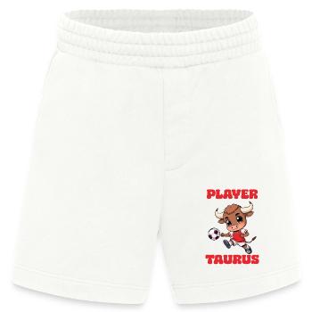Fußball Fußballspieler Stier Sternzeichen Taurus - Heavyweight Shorts - made by SPREAD  - OFF WHITE - Vorne