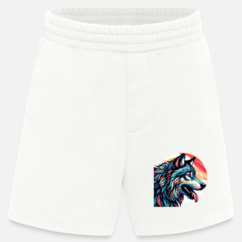 Wolf - Heavyweight Shorts - made by SPREAD - OFF WHITE