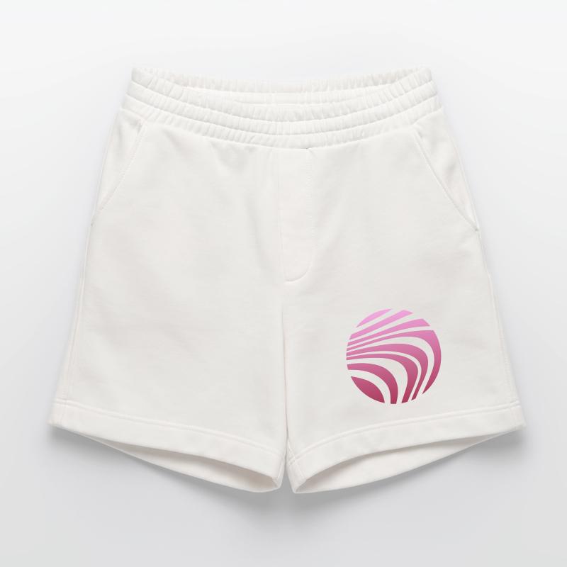 Psychedelic Pattern Pink Gradient Heavyweight Shorts - made by SPREAD 