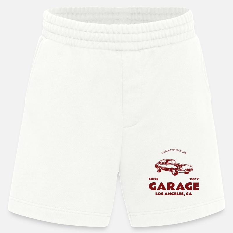 Custom Oldtimer – Garage Los Angeles - Heavyweight Shorts - made by SPREAD  - OFF WHITE