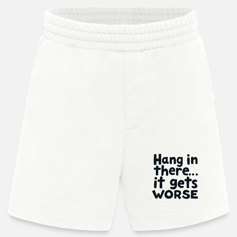 Bleib dran, es wird schlimmer - Heavyweight Shorts - made by SPREAD  - OFF WHITE