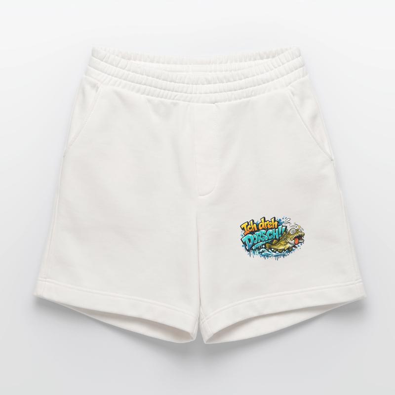 I Shoot Cod Graffiti Fish Heavyweight Shorts - made by SPREAD 