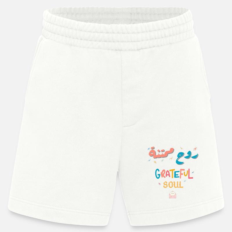 Dankbare Regenbogenseele - Heavyweight Shorts - made by SPREAD  - OFF WHITE
