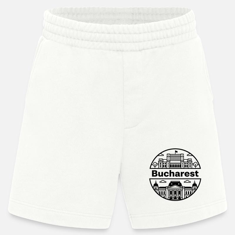 Bucarest - Short bio épais fabriqué en UE - OFF WHITE
