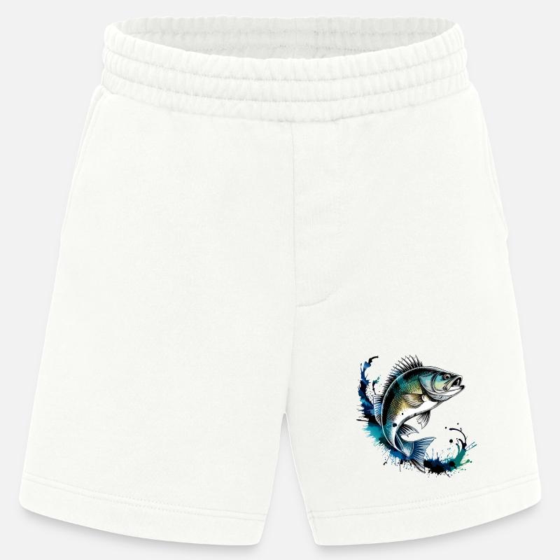Conception de perchoirs - Short bio épais fabriqué en UE - OFF WHITE