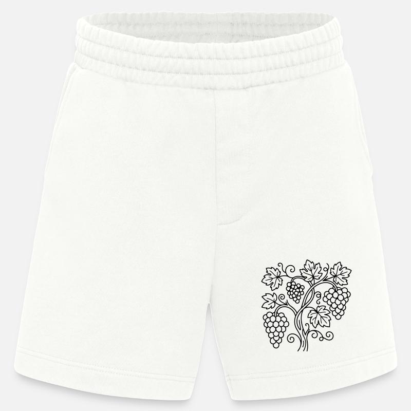 Vignoble - Short bio épais fabriqué en UE - OFF WHITE
