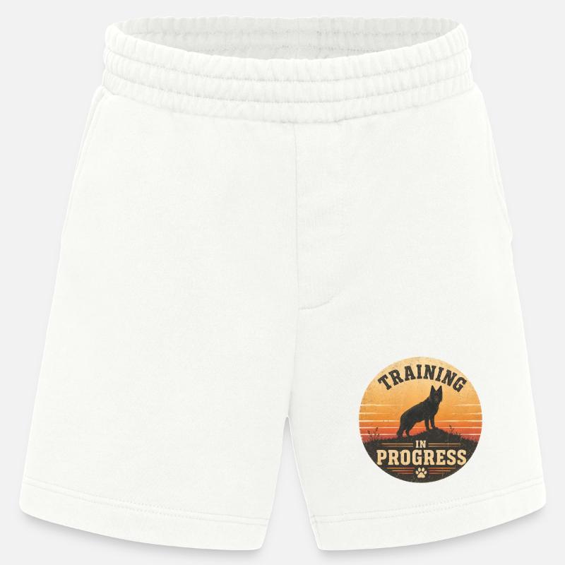 Training in Progress - Heavyweight Shorts - made by SPREAD - OFF WHITE