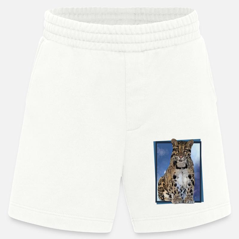 Clouded leopard - Heavyweight Shorts - made by SPREAD  - OFF WHITE