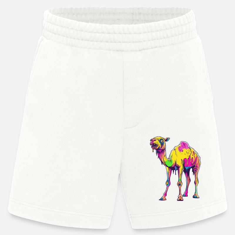 Kamel Halloween Comic Lustig - Heavyweight Shorts - made by SPREAD  - OFF WHITE