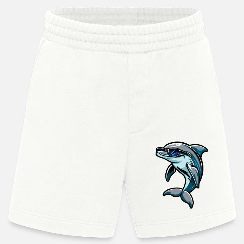 Delfin Comic Cool - Heavyweight Shorts - made by SPREAD - OFF WHITE