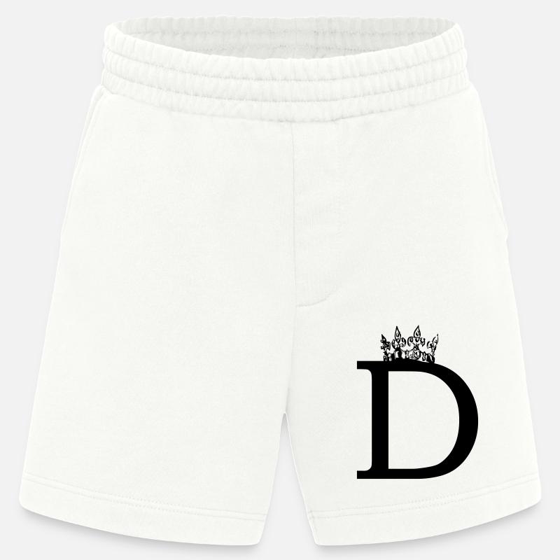 couronne D - Short bio épais fabriqué en UE - OFF WHITE