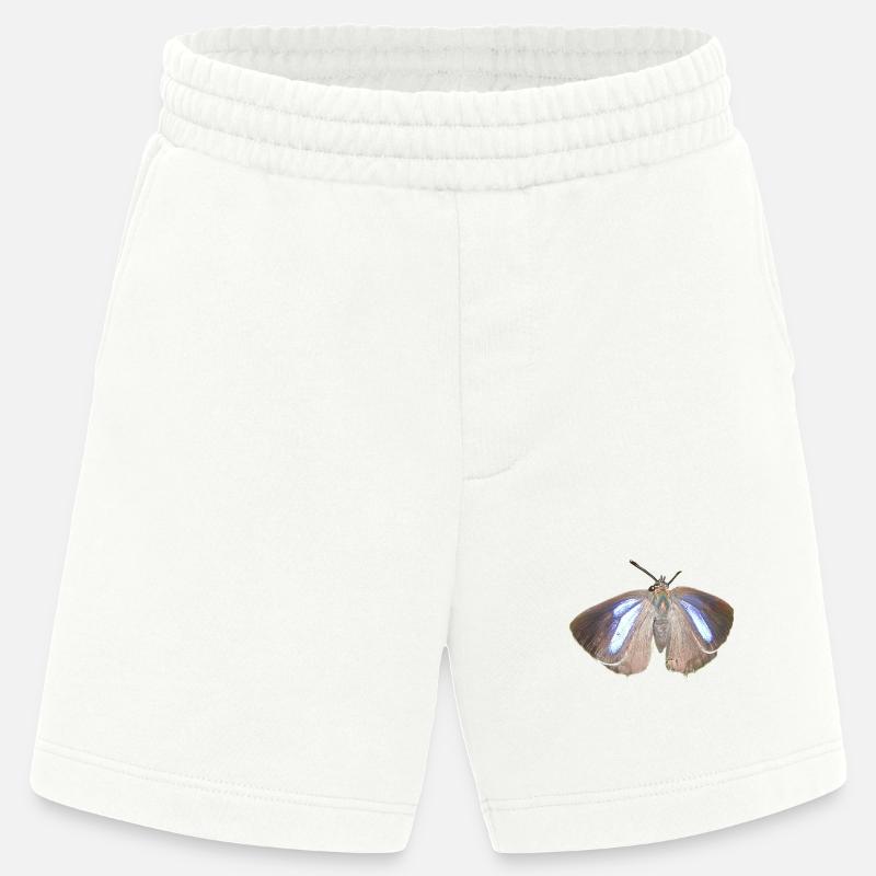 Blauer Eichen-Zipfelfalter - Heavyweight Shorts - made by SPREAD  - OFF WHITE