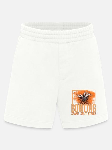 Bowling - Spare - Split - Strike - Heavyweight Shorts - made by SPREAD  - OFF WHITE