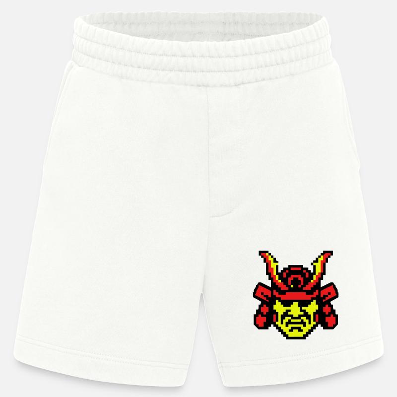Pixel Samurai 8bit - Heavyweight Shorts - made by SPREAD  - OFF WHITE