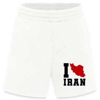 I Love Iran - Heavyweight Shorts - made by SPREAD  - OFF WHITE - Vorne