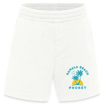 Kamala Beach Phuket Sonnenuntergangspalme - Heavyweight Shorts - made by SPREAD  - OFF WHITE - Vorne