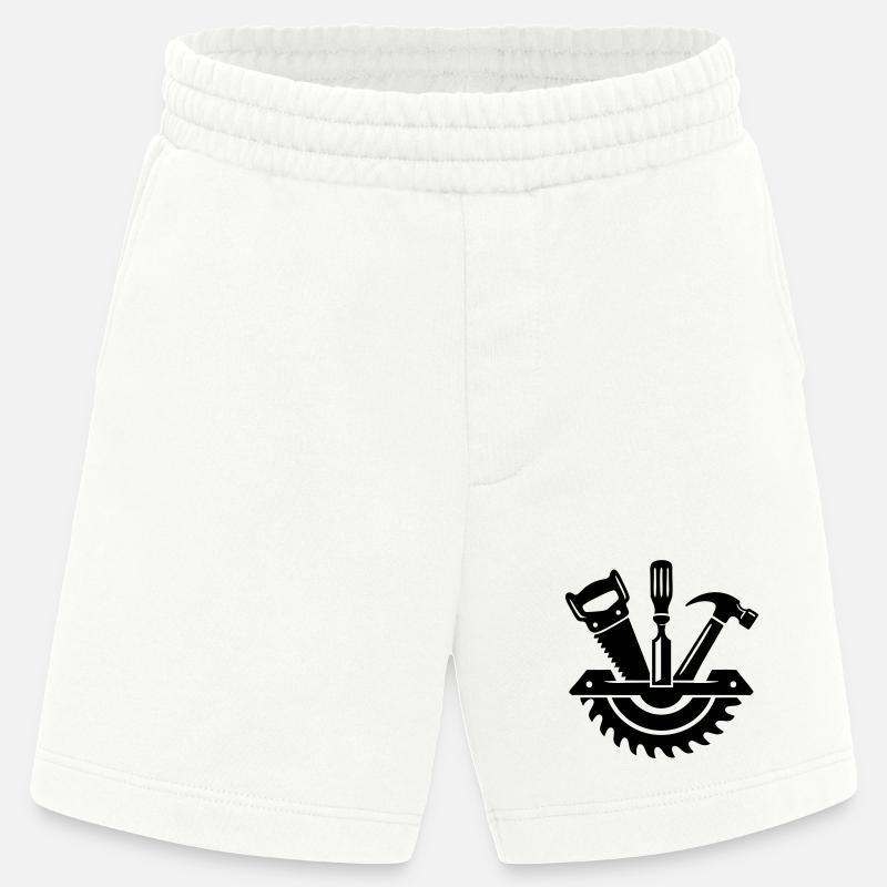 Carpenter Tool – Carpenter Logo - Heavyweight Shorts - made by SPREAD  - OFF WHITE