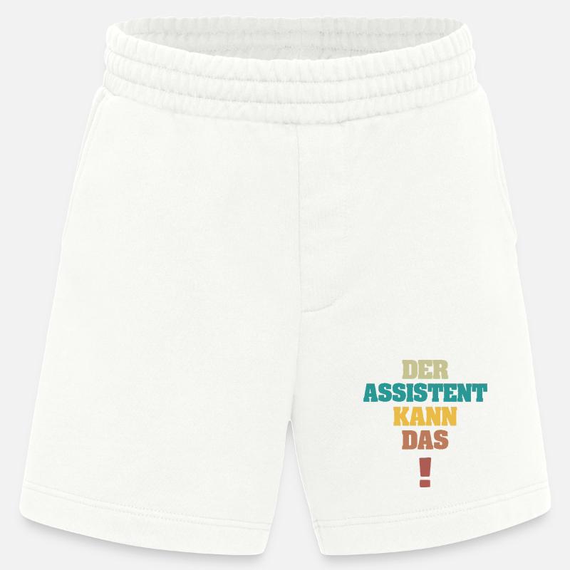 Assistent als Spruch - Heavyweight Shorts - made by SPREAD  - OFF WHITE