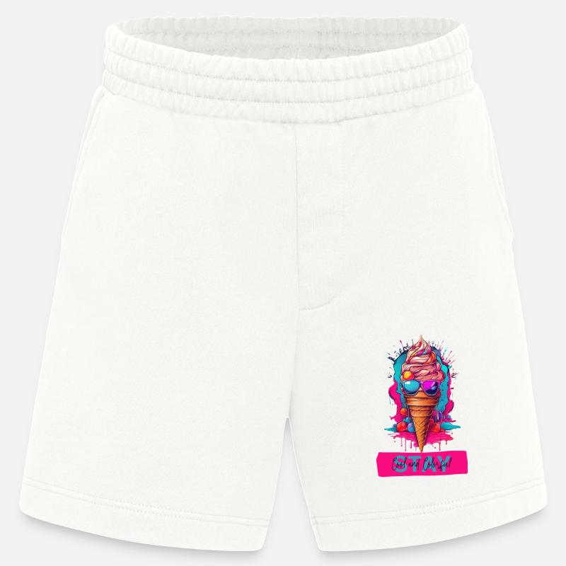 Radiant Delight - Helles Eis - Heavyweight Shorts - made by SPREAD  - OFF WHITE