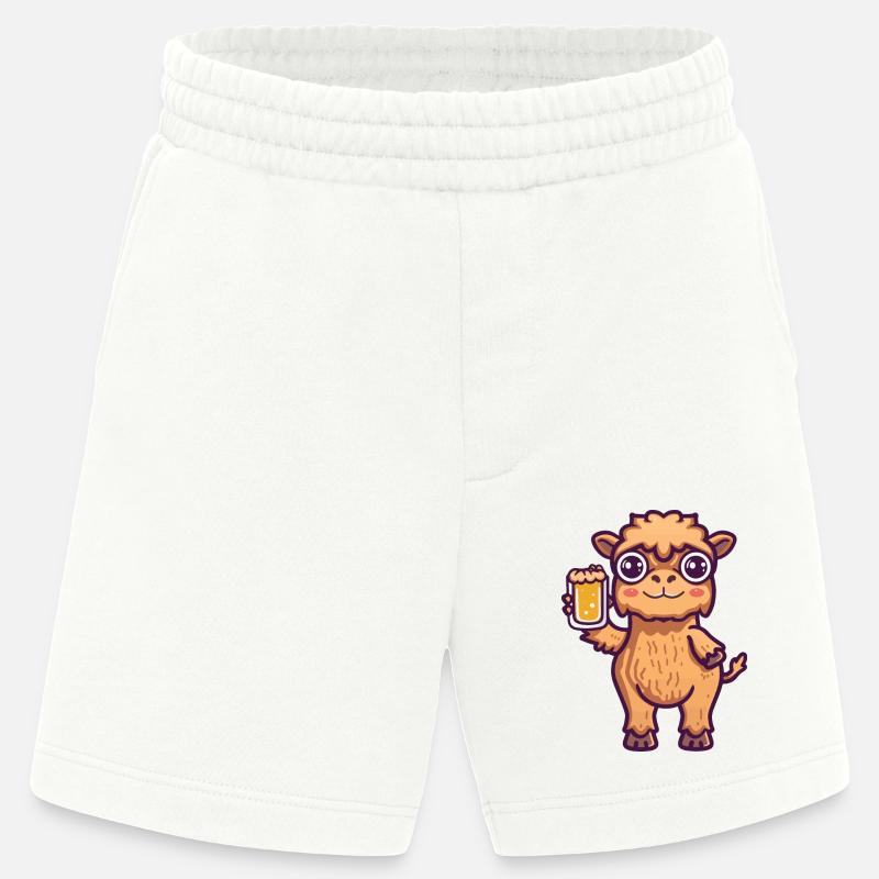 Kamel Bier Comic Party - Heavyweight Shorts - made by SPREAD  - OFF WHITE