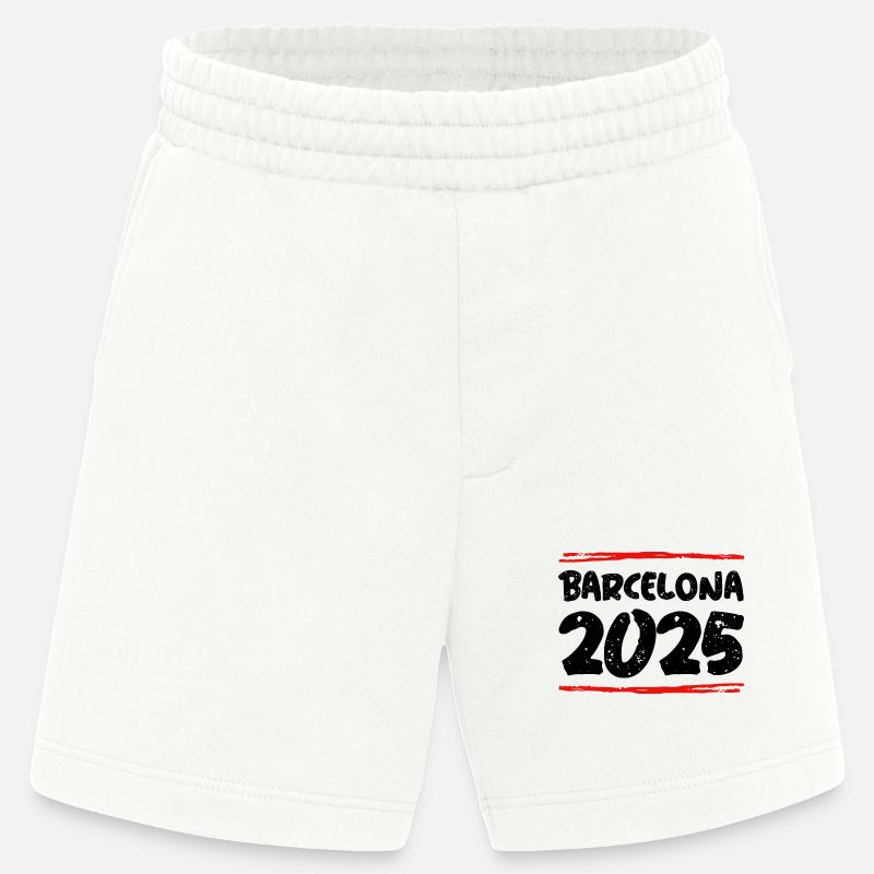Barcelone 2025 Dicton - Short bio épais fabriqué en UE - OFF WHITE