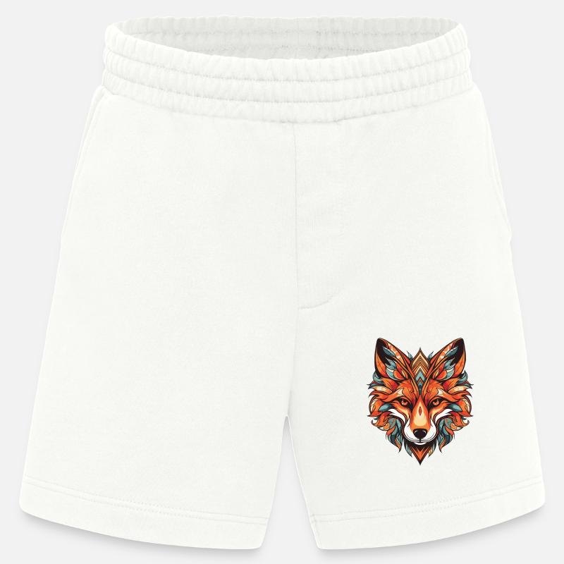 Fuchs Portrait - Heavyweight Shorts - made by SPREAD  - OFF WHITE
