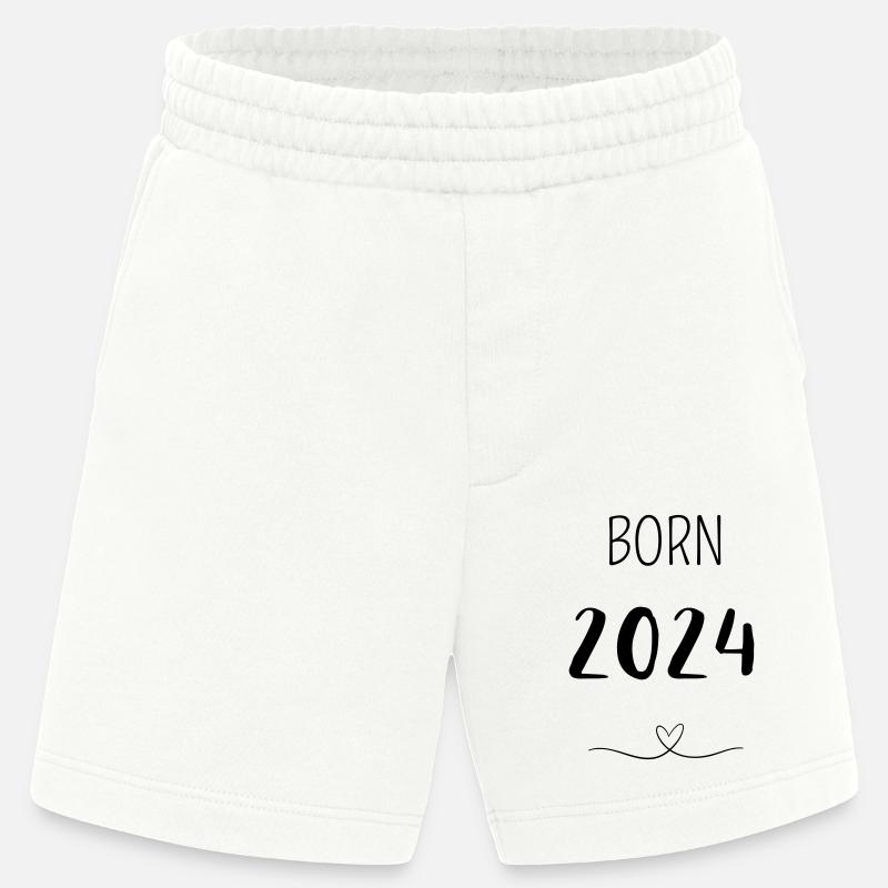 BORN 2024 - Heavyweight Shorts - made by SPREAD  - OFF WHITE