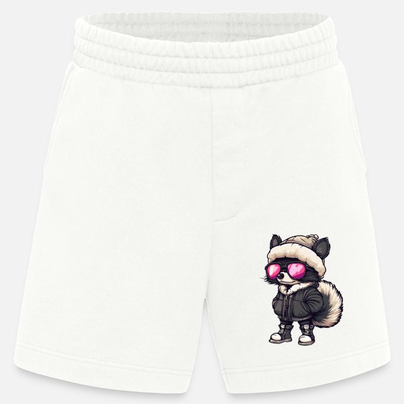 Stinktier Cool Comic - Heavyweight Shorts - made by SPREAD  - OFF WHITE