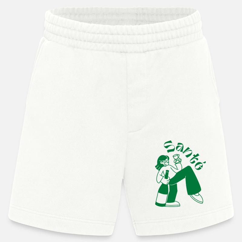 Santé: Das Leben feiern - Heavyweight Shorts - made by SPREAD  - OFF WHITE