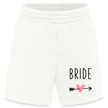 Bride Herz Amor Pfeil Junggesellenabschied - Heavyweight Shorts - made by SPREAD  - OFF WHITE - Vorne