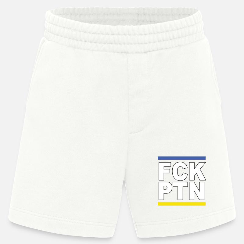FCK PTN - Short bio épais fabriqué en UE - OFF WHITE