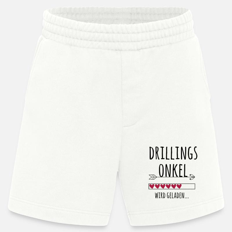 werdender Drillingsonkel Schwangerschaft Drillinge - Heavyweight Shorts - made by SPREAD - OFF WHITE