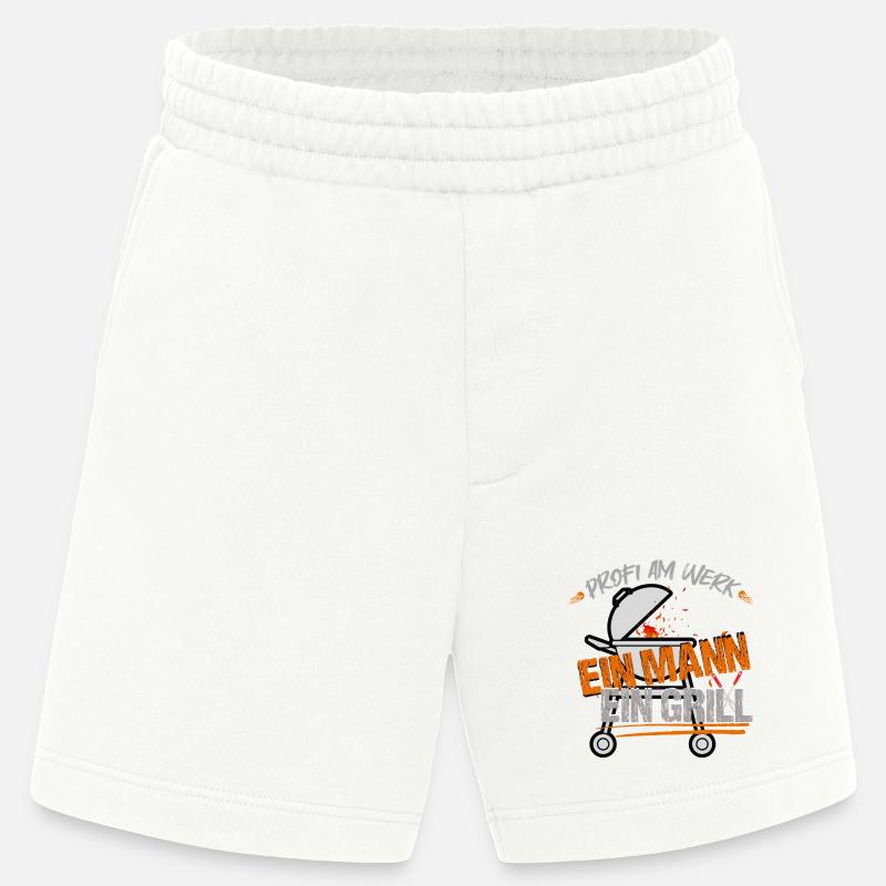 Ein Mann Ein Grill - Heavyweight Shorts - made by SPREAD  - OFF WHITE