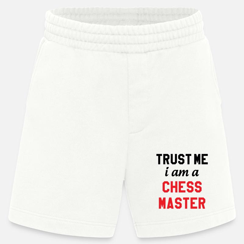 Maître de l'Échiquier Chess Master Pro - Short bio épais fabriqué en UE - OFF WHITE