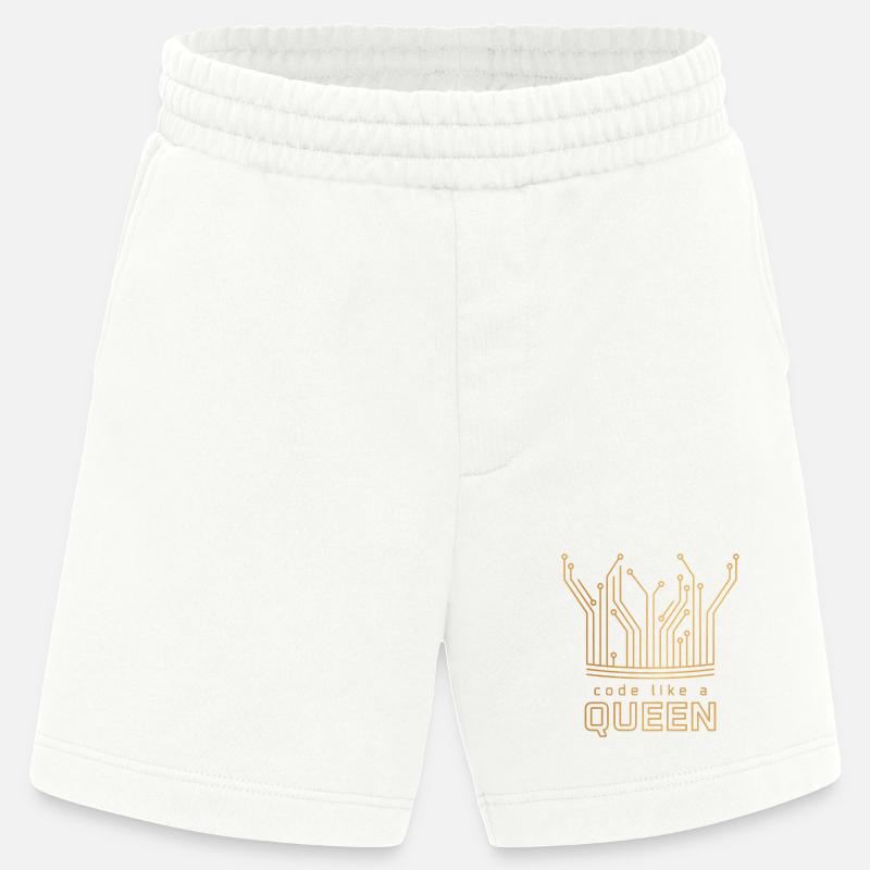 Code Like a Queen - Heavyweight Shorts - made by SPREAD - OFF WHITE